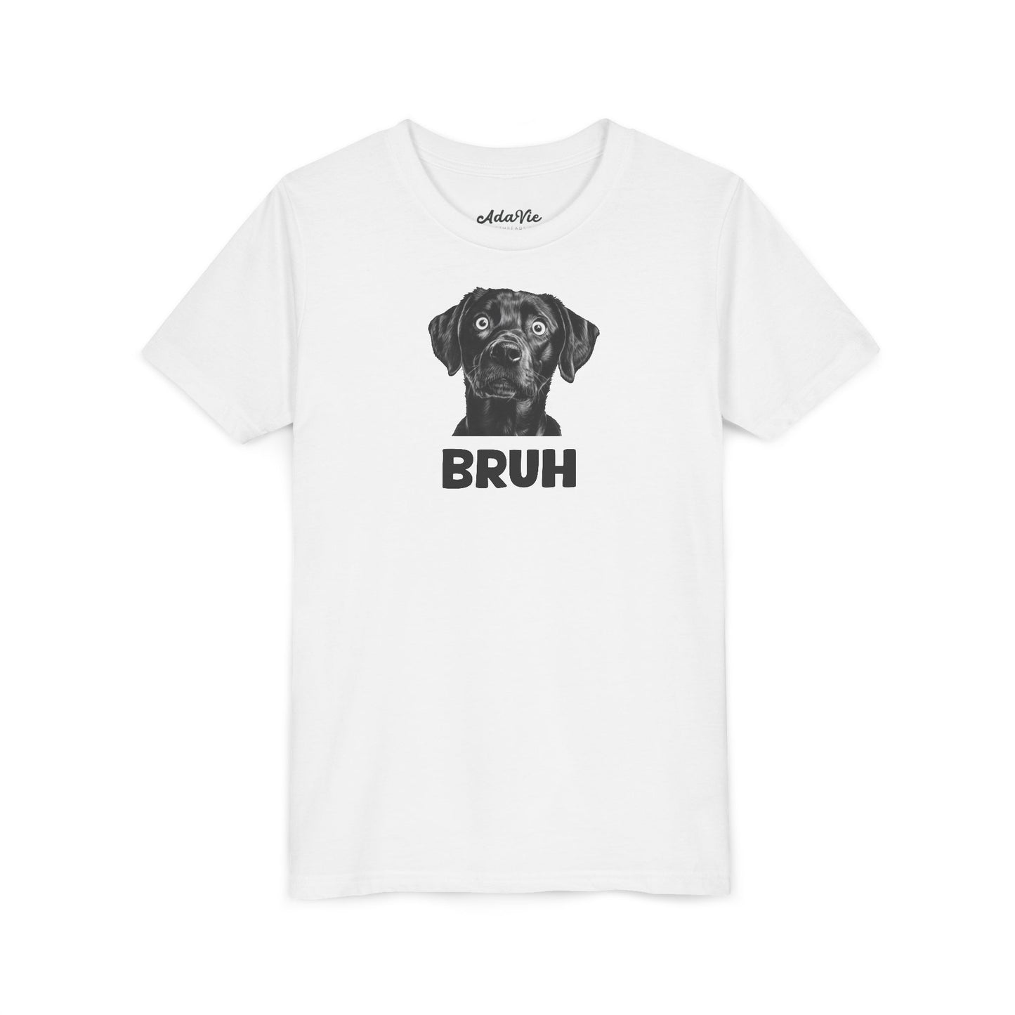 Bruh Pup T-Shirt for Kids - Funny tee for kids | 100% Cotton