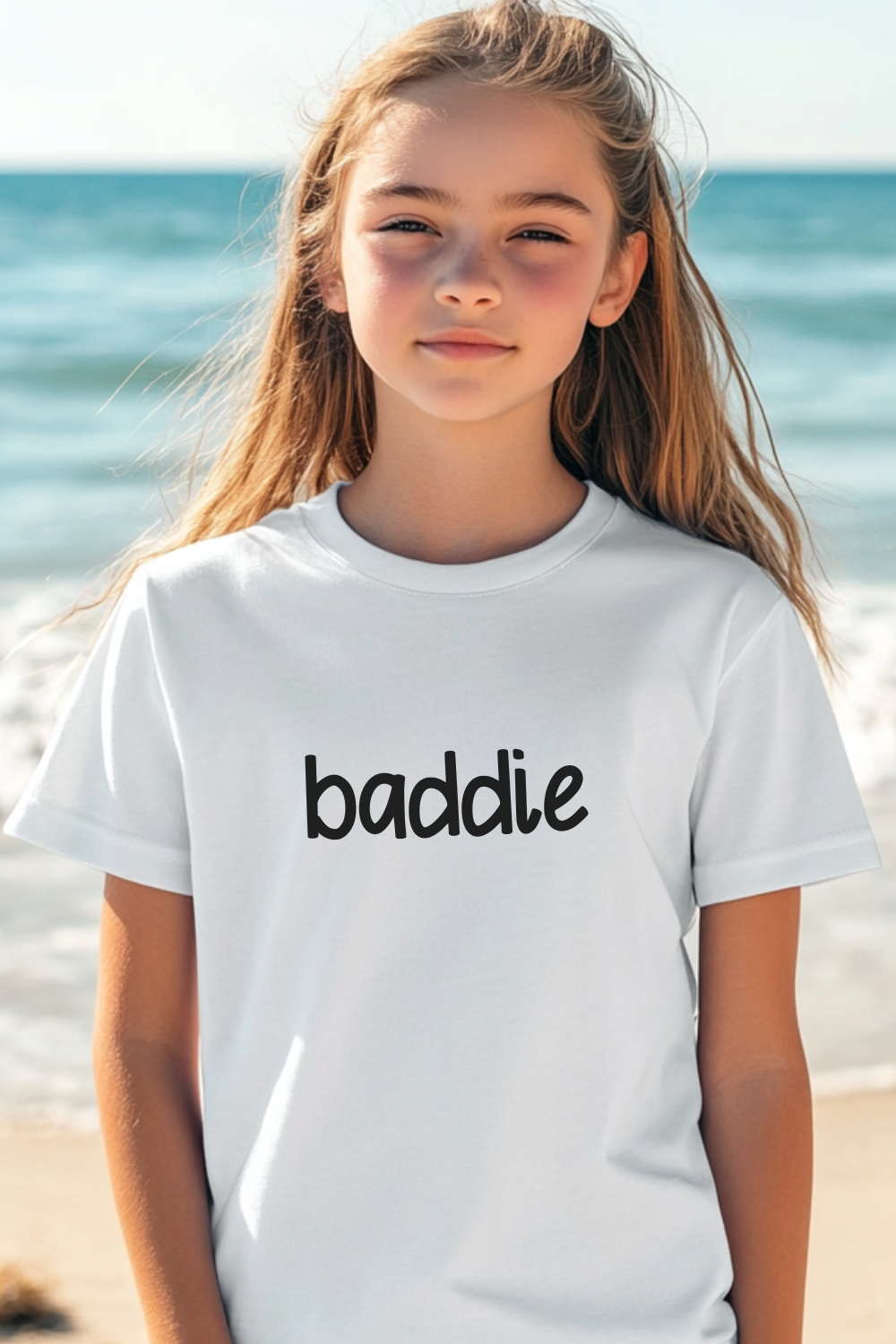 Baddie T-Shirt Kids T-Shirt Youth Tee Unisex T-Shirt Gift for Kids Gift for Teenagers Bold Statement T-Shirt Modern Design Tee Casual Wear Shirt Trendy T-Shirt