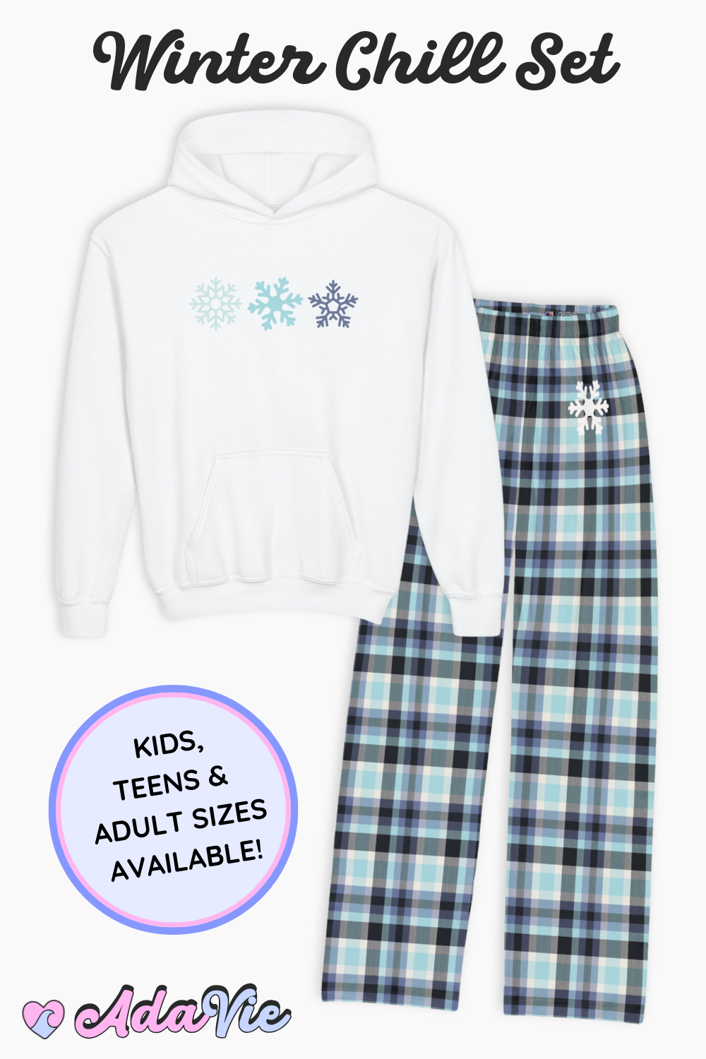 Stay warm and stylish this season with the Snowflake Hoodie. Available in white, dark heather gray, and black — plus matching lounge pants for the ultimate cozy set. Designed in youth through adult 5XL, this winter hoodie makes the perfect holiday gift, birthday present, or matching family outfit for snowy days and festive photos. #SnowflakeHoodie #WinterStyle #MatchingOutfits #HolidayGiftIdeas #CozyLoungewear