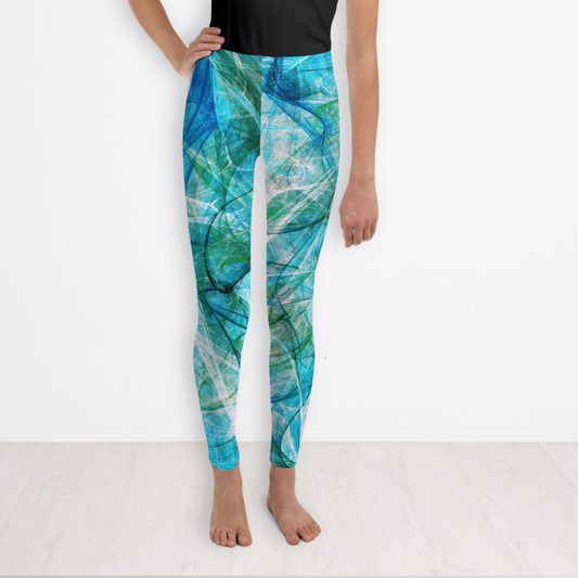 abstract leggings for kids youth leggings