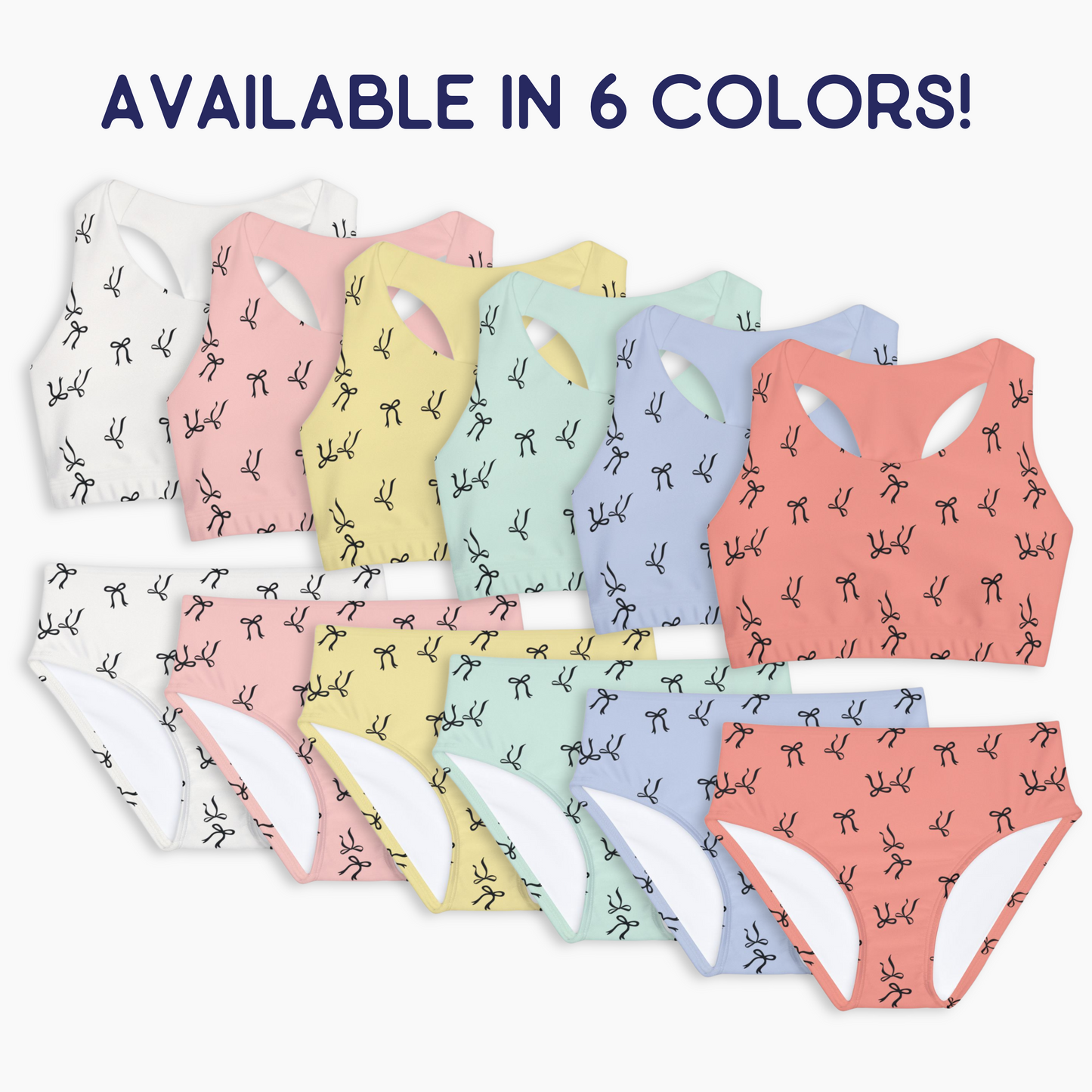 Stylish Youth Two-Piece Bow Swimsuit | 6 Colors | Mommy & Me Options