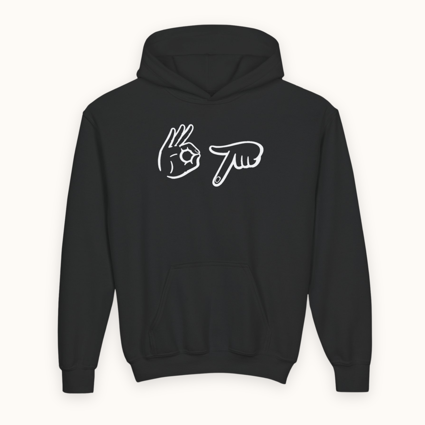 67 Hands Hoodie fits Kids, Teens & Adults