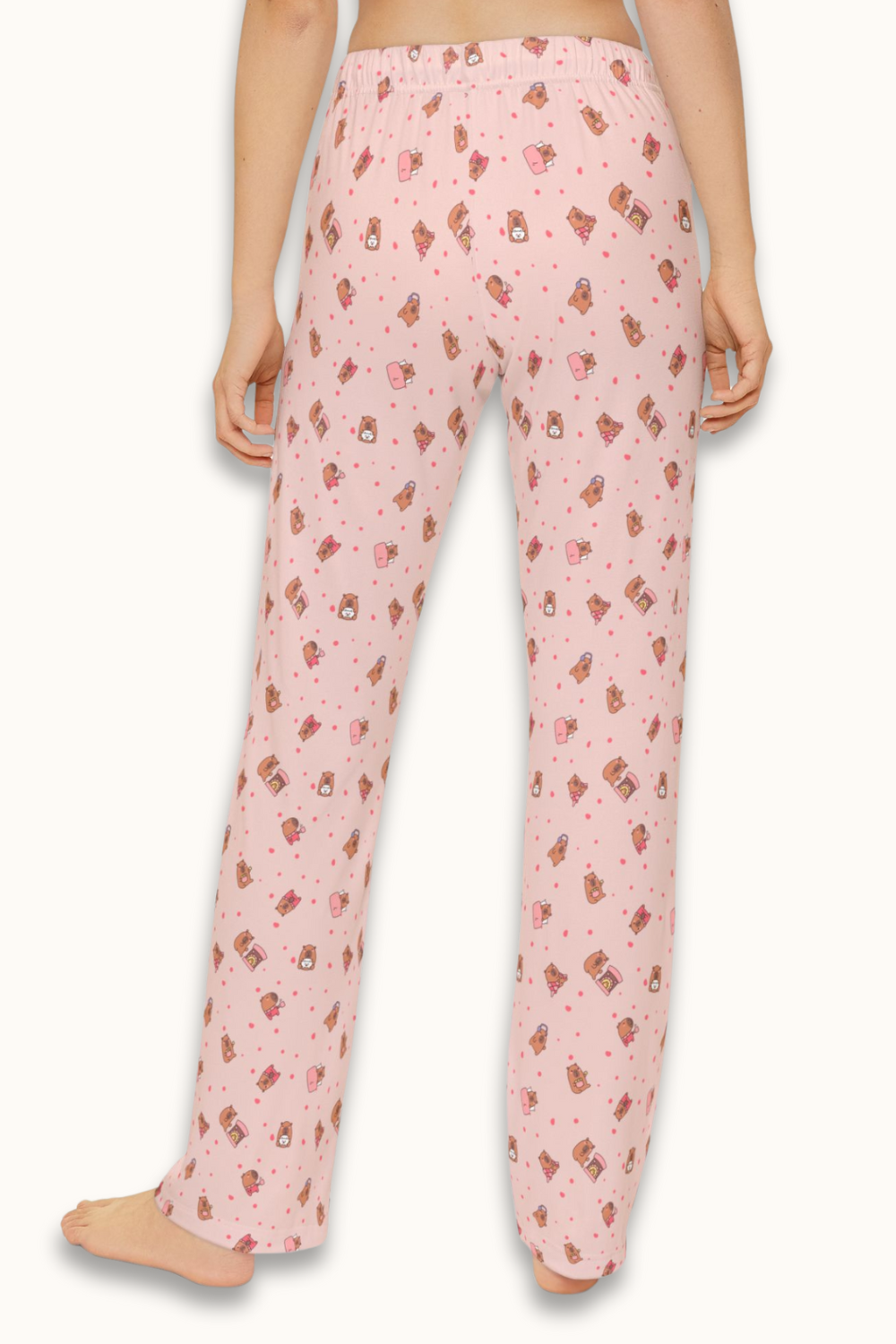 Cozy Capybara Lounge Pants – Cute All-Over Print Pajama Bottoms for Kids, Tweens & Adults