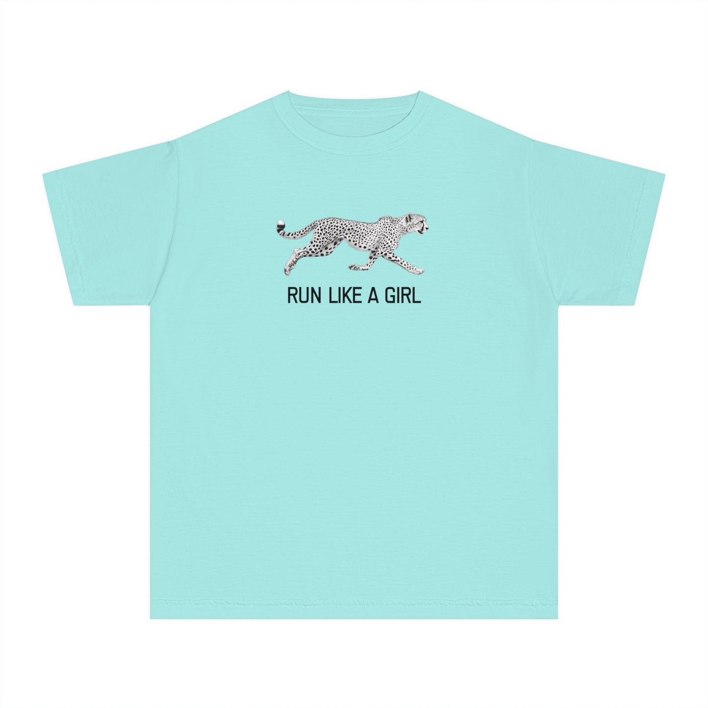 Run Like a Girl Cheetah Tee | 100% Cotton