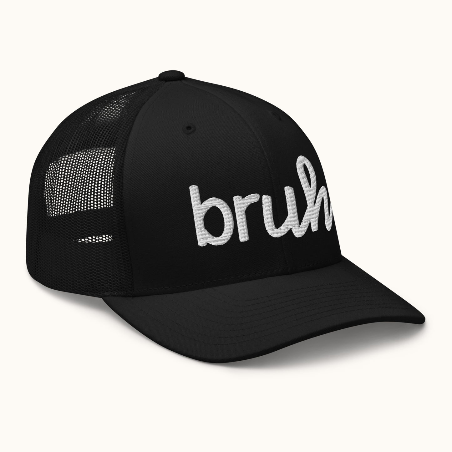 Bruh Trucker Hat – Embroidered Snapback Hat for Tweens & Teens
