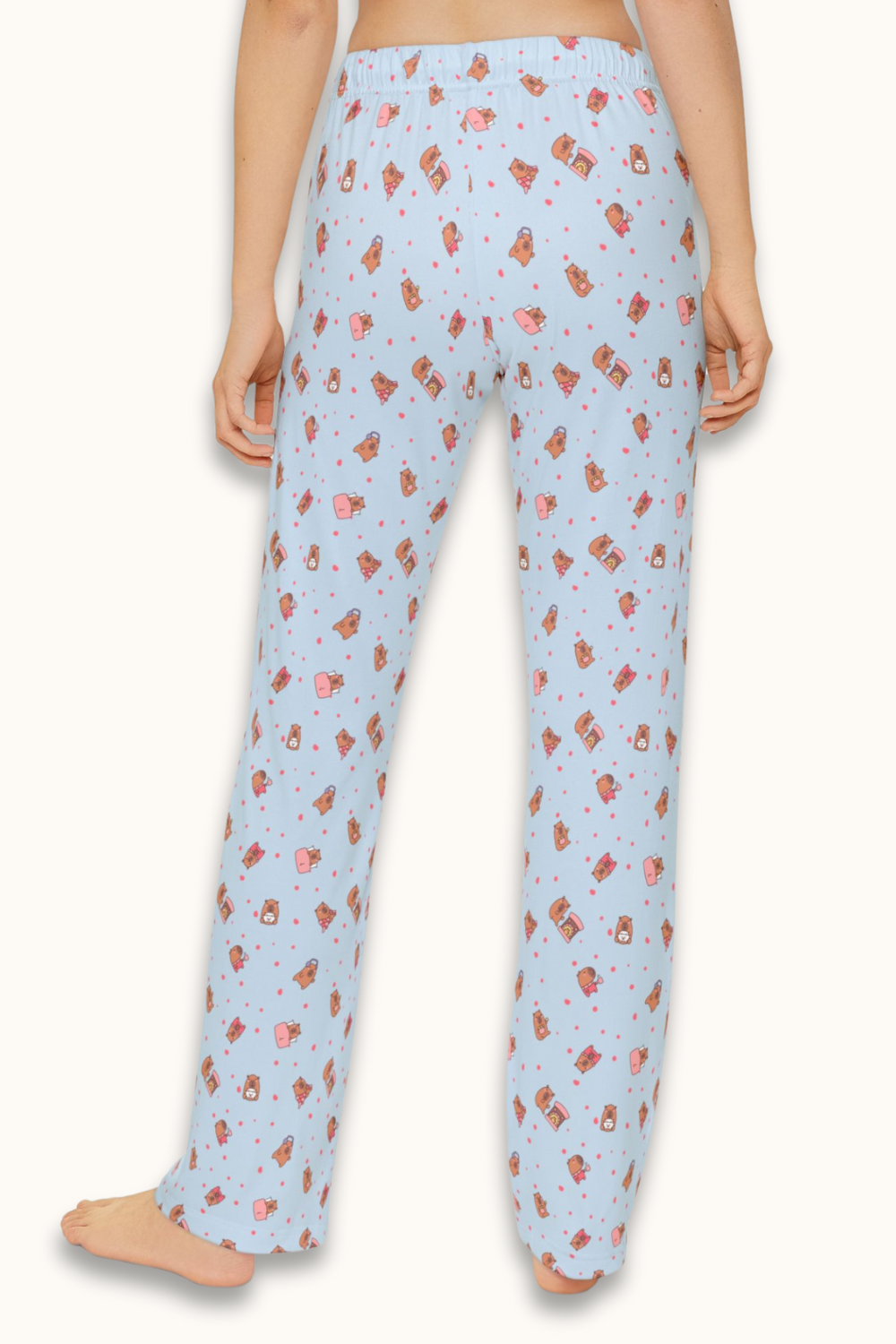 Cozy Capybara Lounge Pants – Cute All-Over Print Pajama Bottoms for Kids, Tweens & Adults