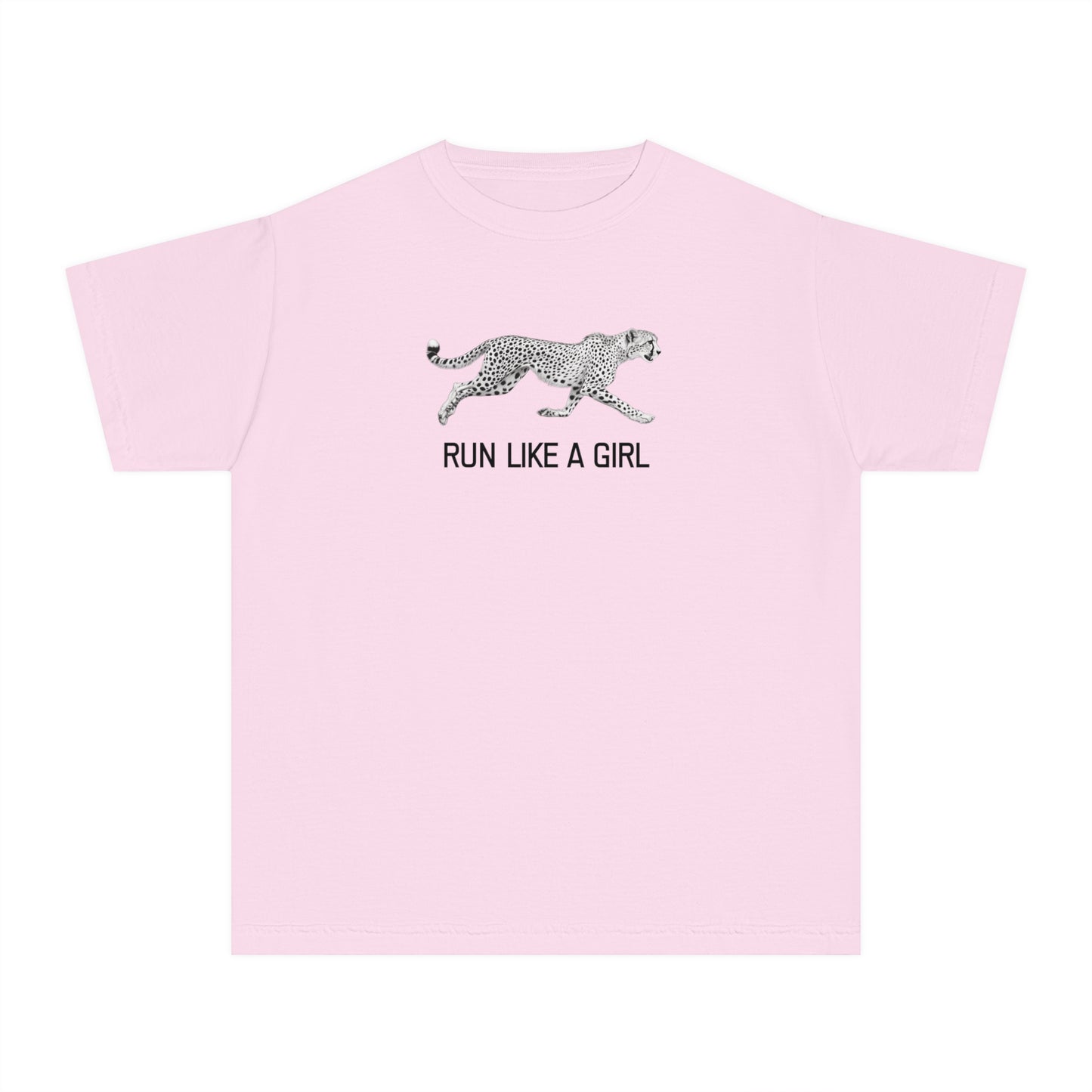 Run Like a Girl Cheetah Tee | 100% Cotton