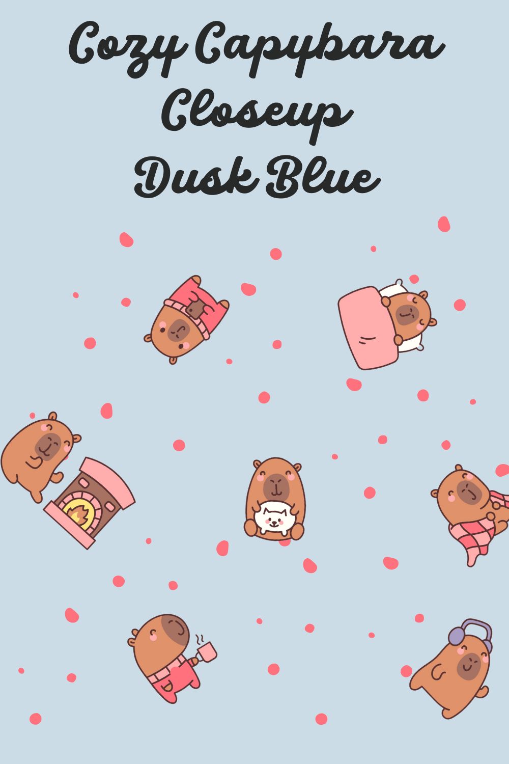 Cozy Capybara Lounge Pants – Cute All-Over Print Pajama Bottoms for Kids, Tweens & Adults