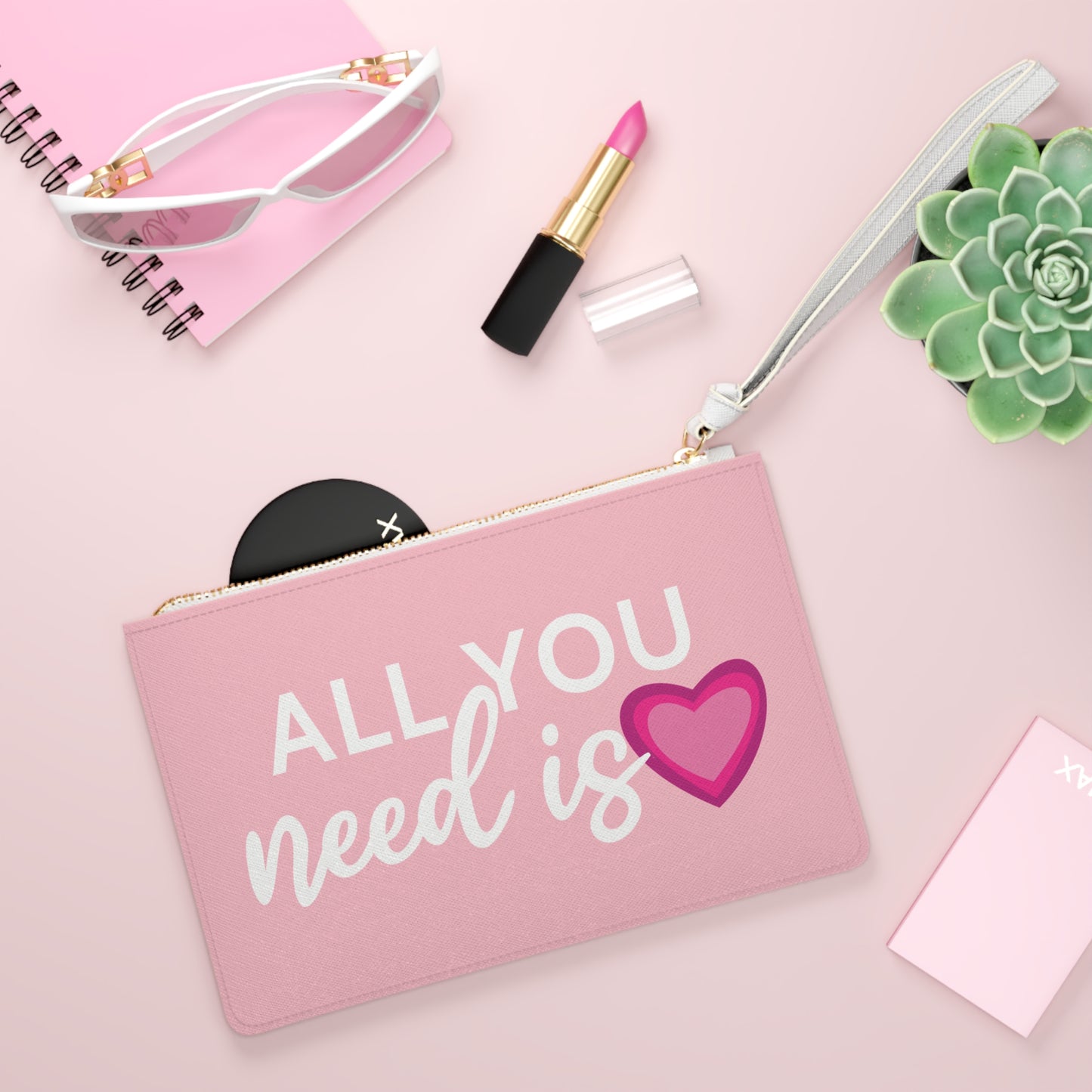 All You Need is Love Vegan Clutch Bag