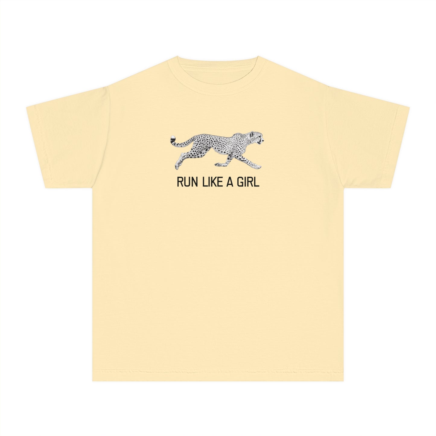 Run Like a Girl Cheetah Tee | 100% Cotton