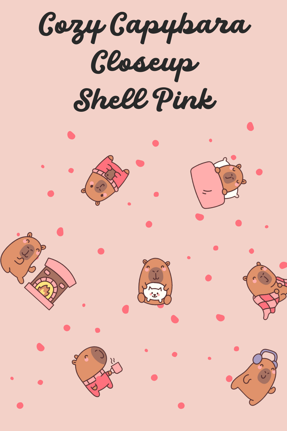 Cozy Capybara Lounge Pants – Cute All-Over Print Pajama Bottoms for Kids, Tweens & Adults