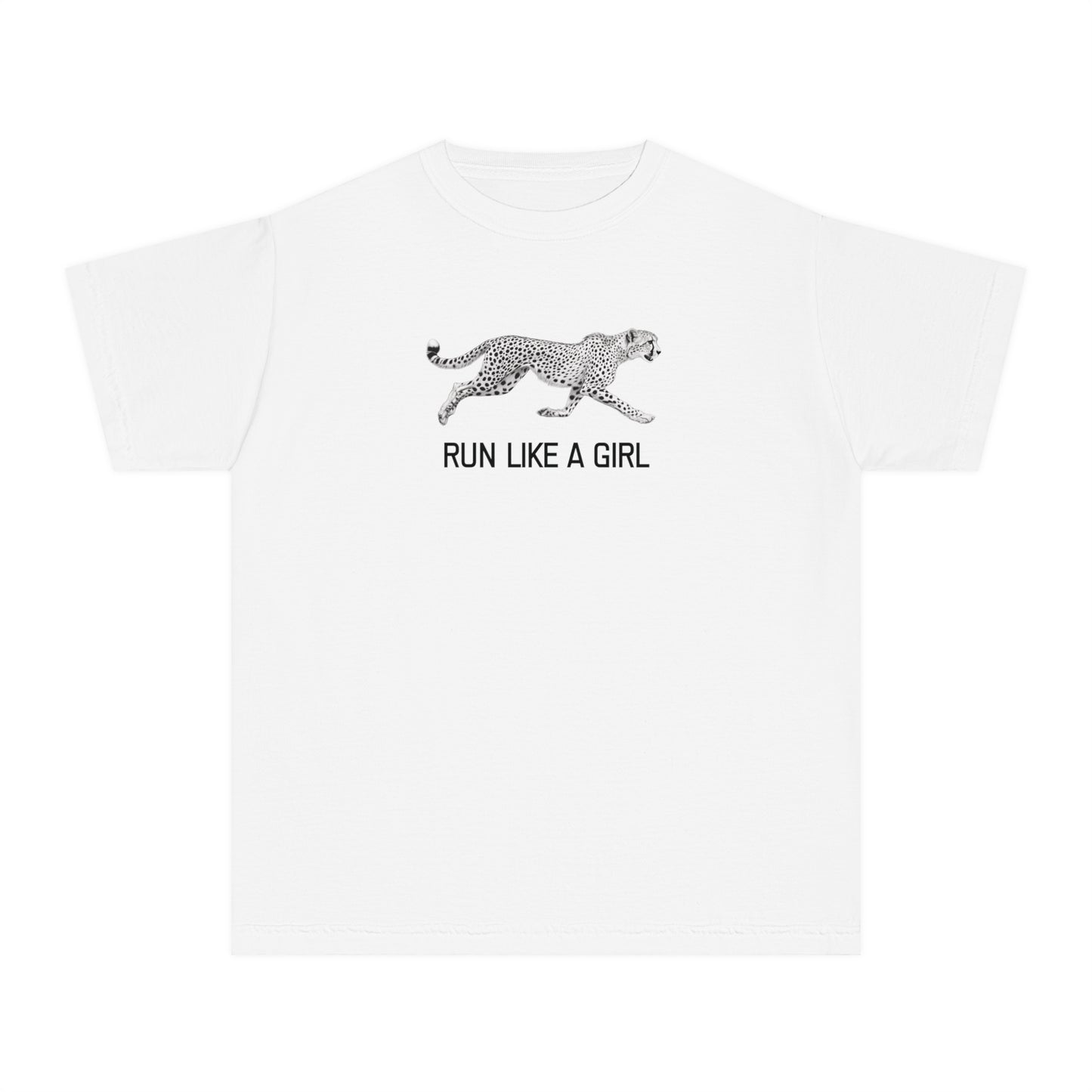 Run Like a Girl Cheetah Tee | 100% Cotton