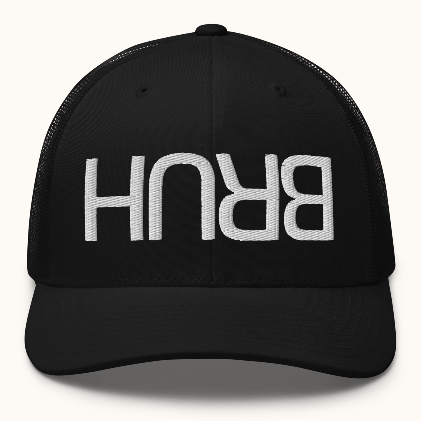 BRUH Upside Down Embroidered Trucker Hat – Youth to Adult Fit