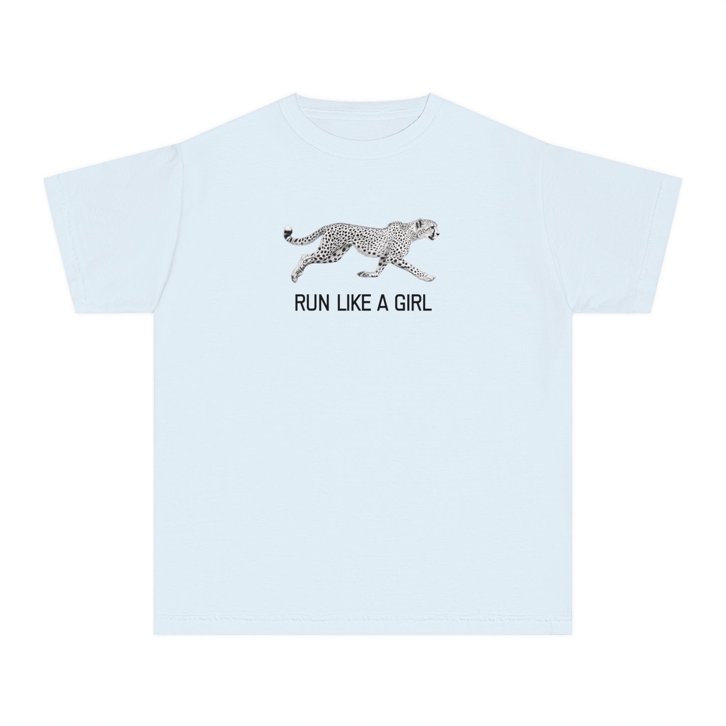 Run Like a Girl Cheetah Tee | 100% Cotton