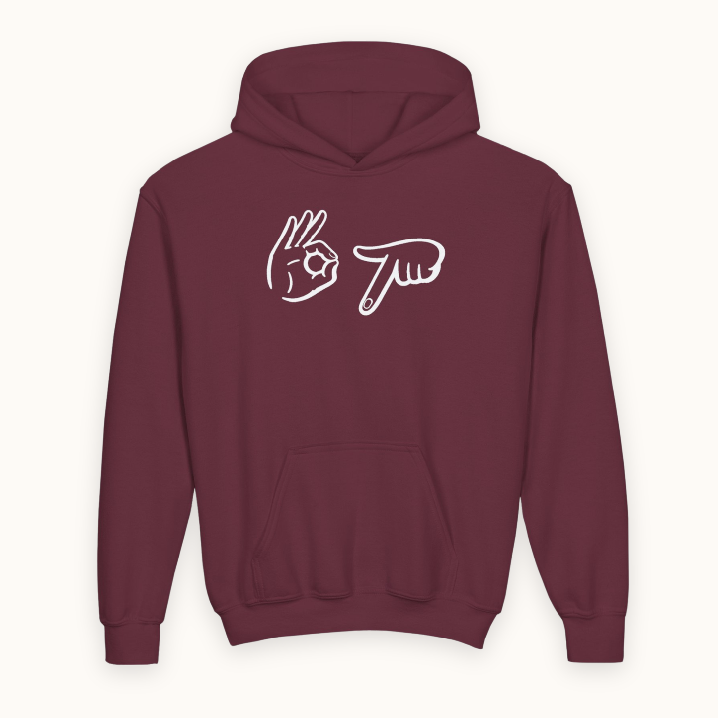 67 Hands Hoodie fits Kids, Teens & Adults