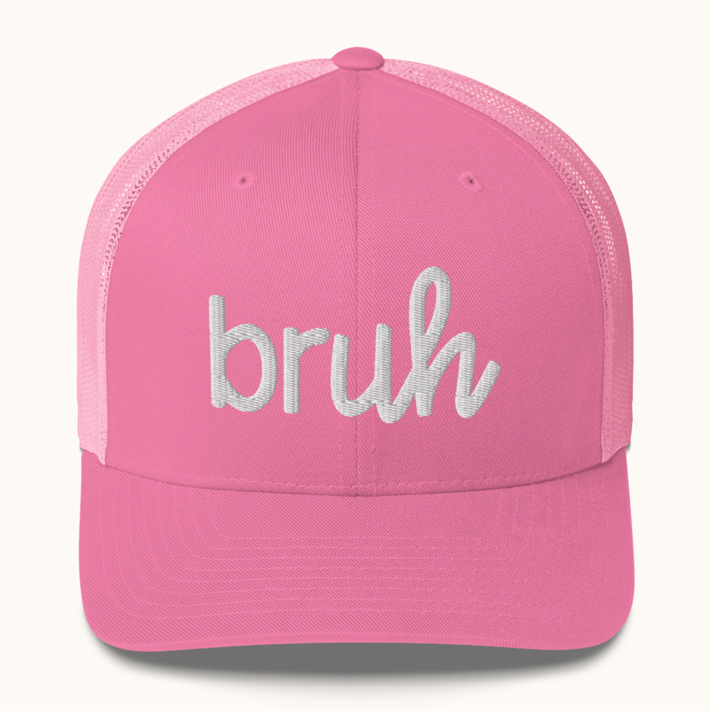 Bruh Trucker Hat – Embroidered Snapback Hat for Tweens & Teens