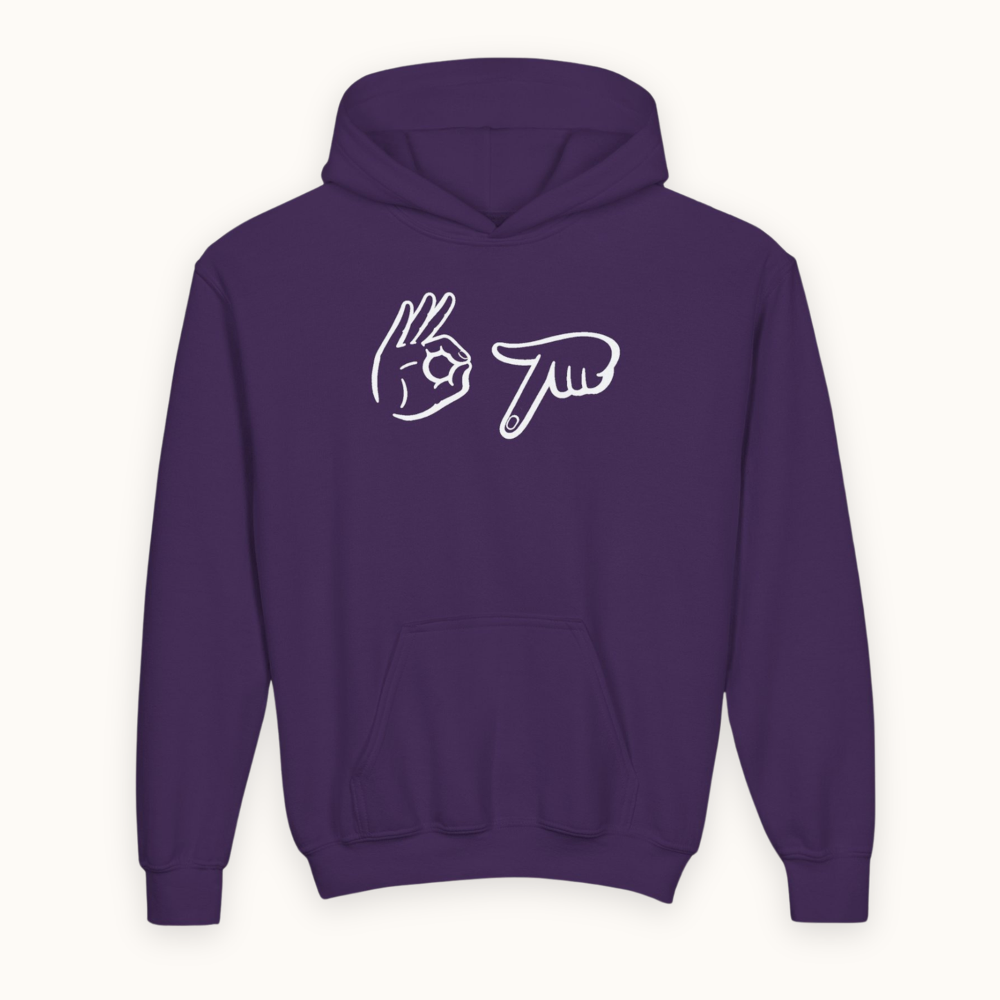 67 Hands Hoodie fits Kids, Teens & Adults