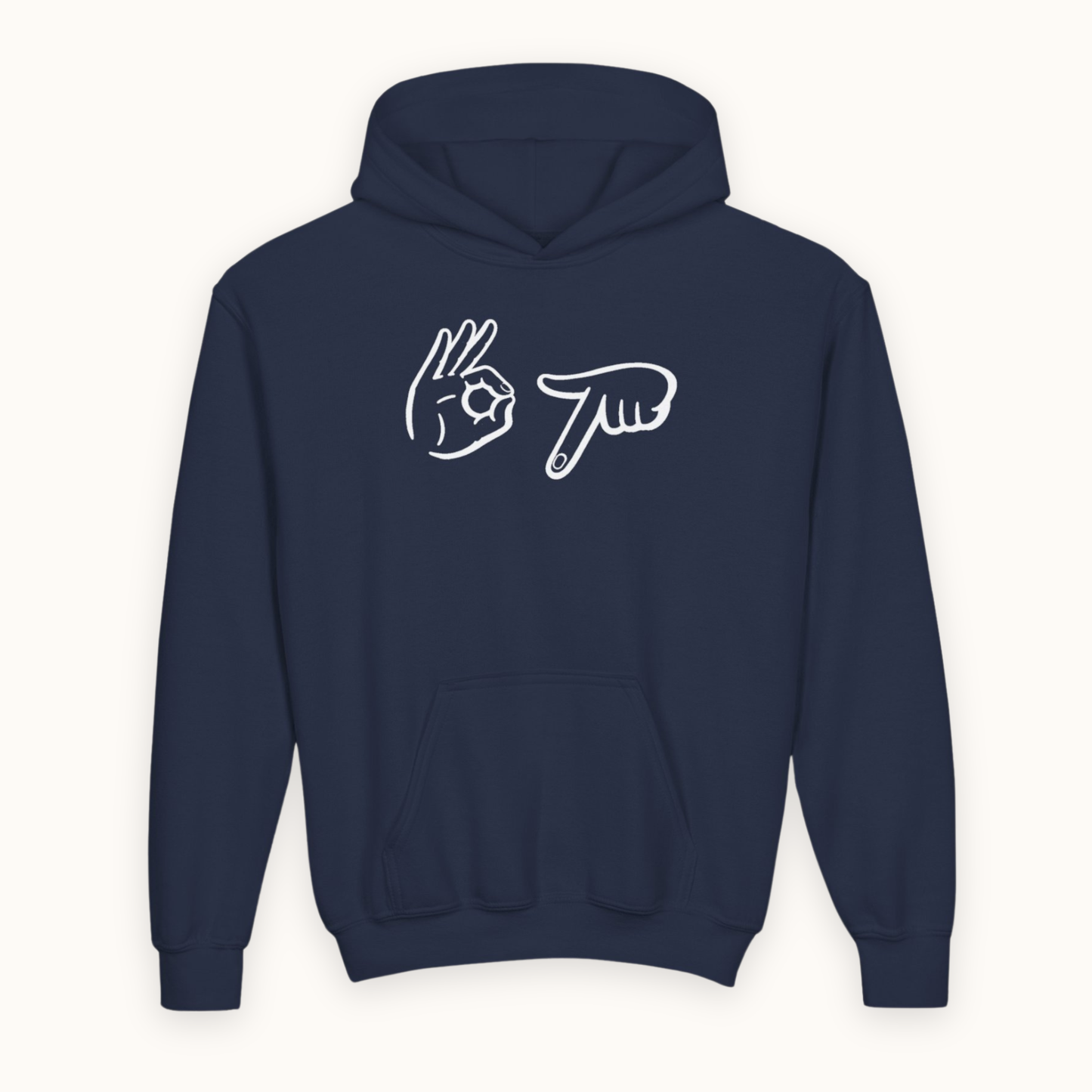 67 Hands Hoodie fits Kids, Teens & Adults