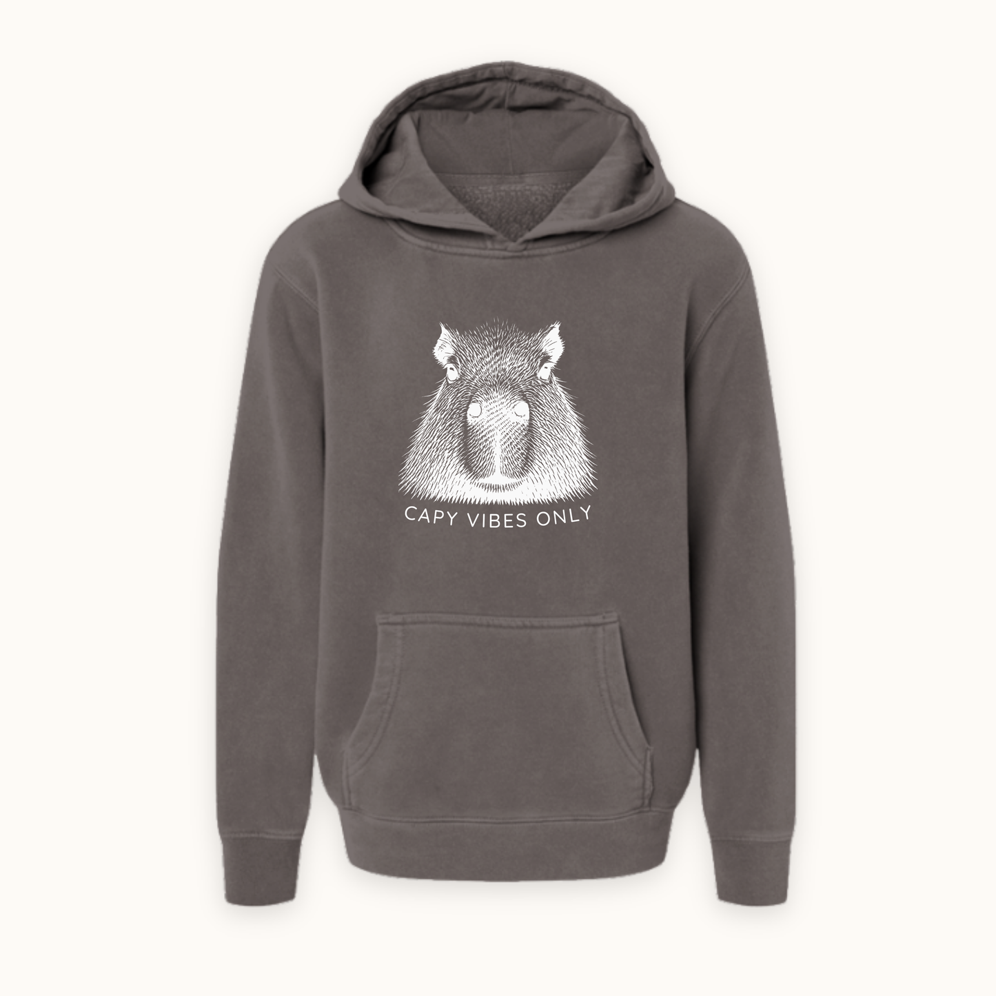Capy Vibes Only Hoodie – Capybara Hoodie for Kids, Teens, Adults & Animal Lovers