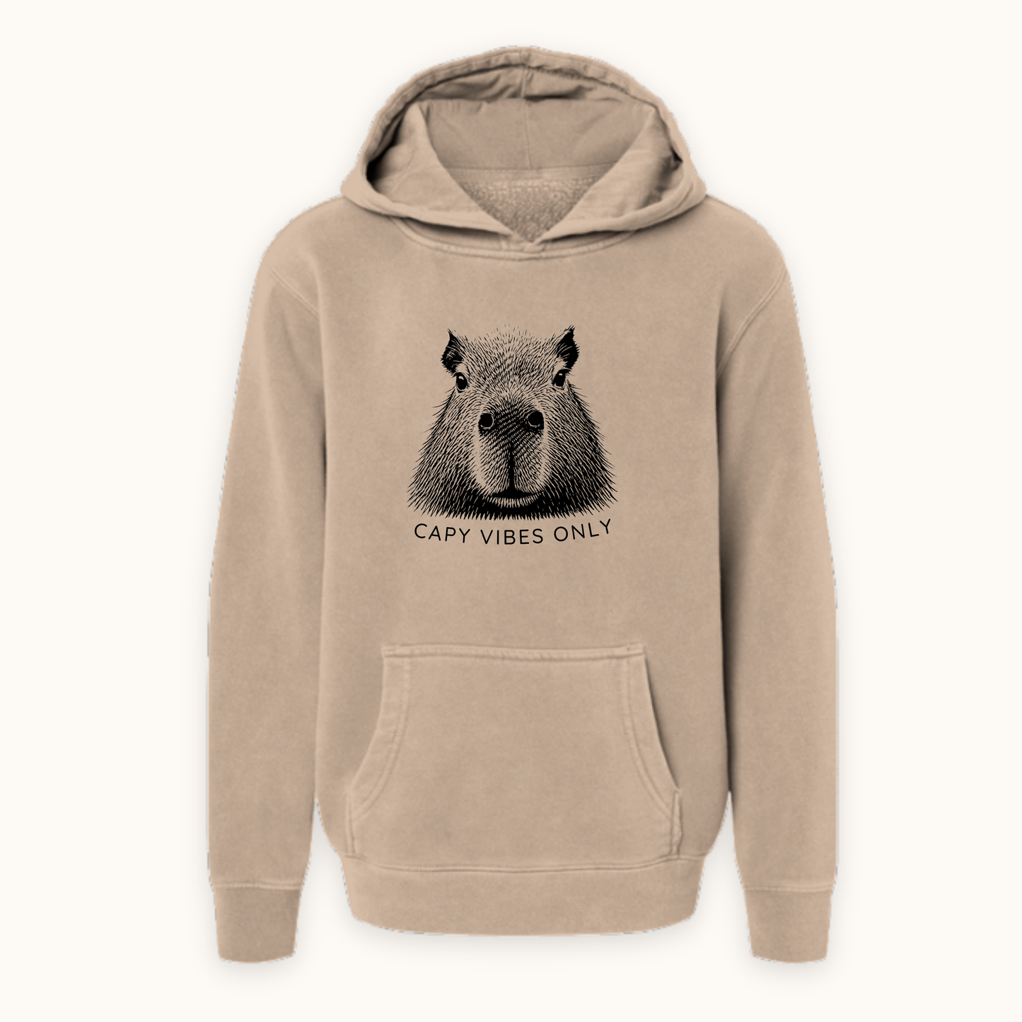 Capy Vibes Only Hoodie – Capybara Hoodie for Kids, Teens, Adults & Animal Lovers