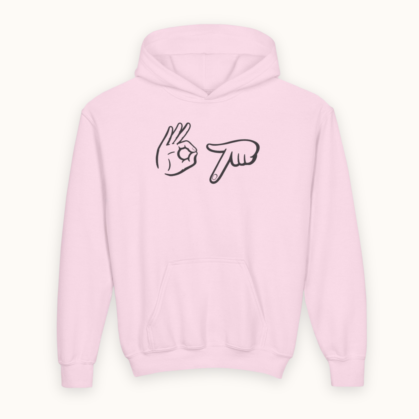 67 Hands Hoodie fits Kids, Teens & Adults