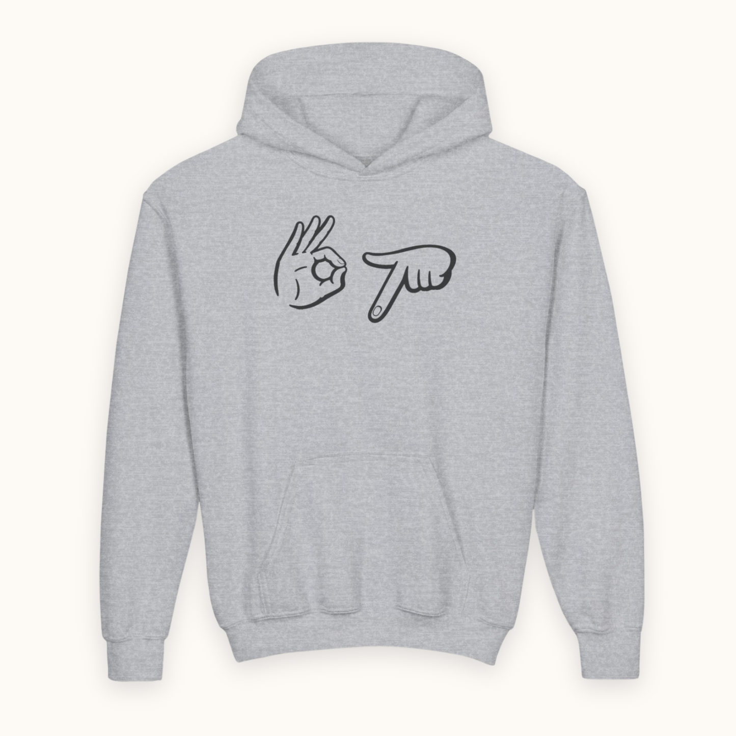 67 Hands Hoodie fits Kids, Teens & Adults