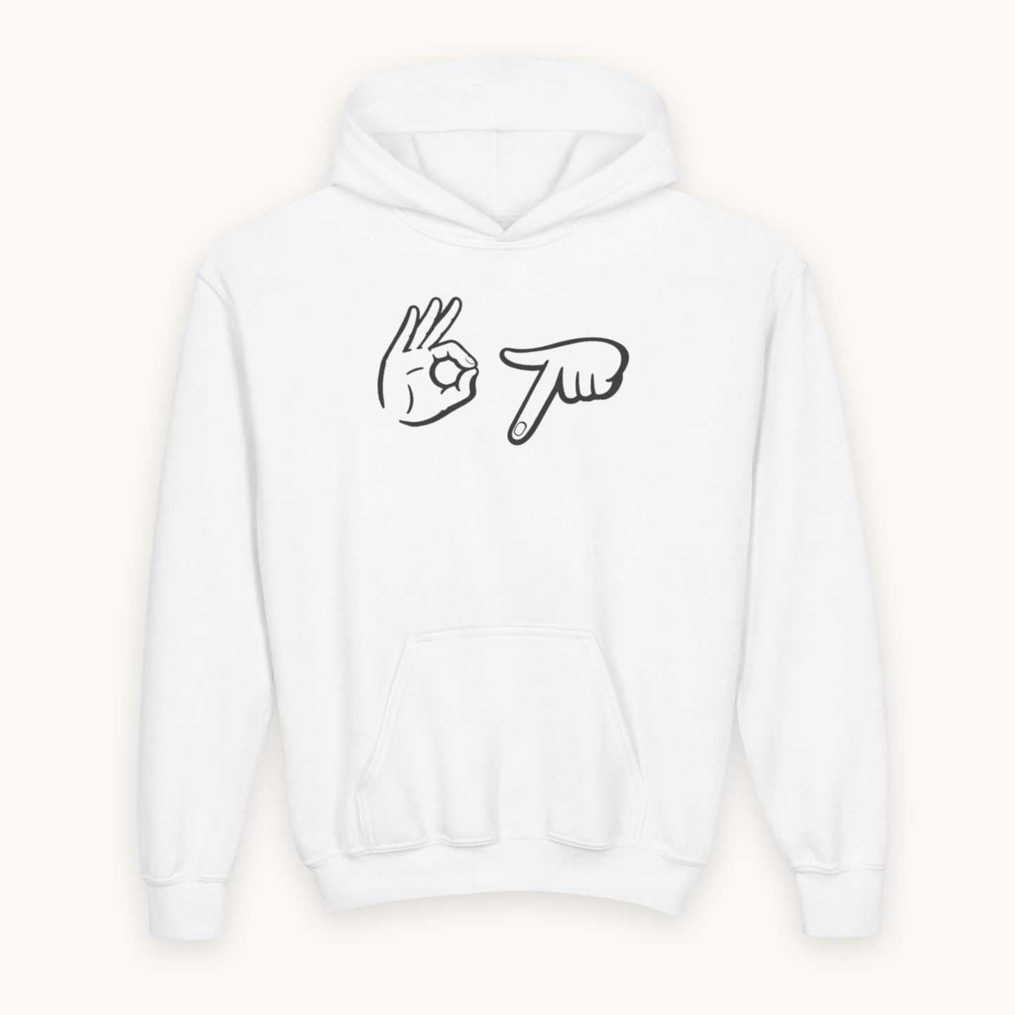 67 Hands Hoodie fits Kids, Teens & Adults
